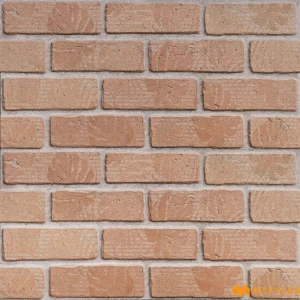 undefined-Stamped Sand Brown Matt Ceramic Brick Tile Code40863 300x600mm 4Pc