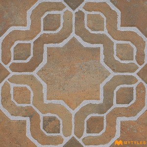 undefined-Vitrified Brown Digital Parking Floor and Wall Tile Code31044 (300x300mm, Matt)