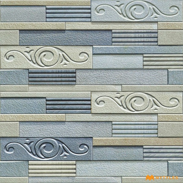 Elevation Tiles-Porcelain Blue Elevation Wall Tile Code29244 (300x600mm, Matt)