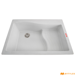 undefined-Futura Kitchen Sink - Quartz Series FS 3322 NQ White (33x22 Inch, Single Bowl )