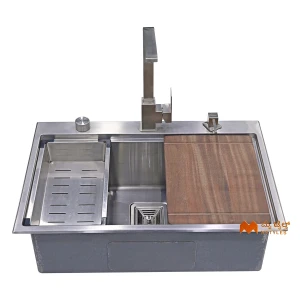 undefined-Futura Kitchen Sink - Intelligent Sink Series FS 2718 IS Code14100 (27x18x9 Inch, Single Bowl)