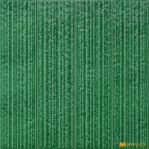 undefined-Ceramic Green Subway Wall Tile Code35667 (75x300mm, Glossy)