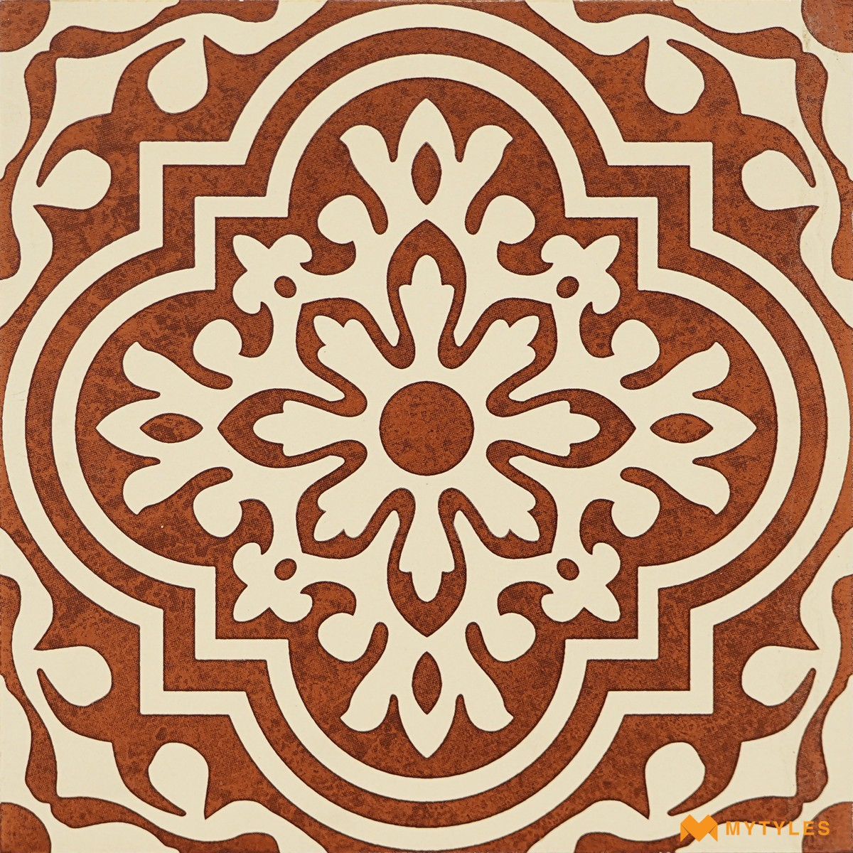 Buy Red Moroccan 300x300 mm Matt Vitrified Tile