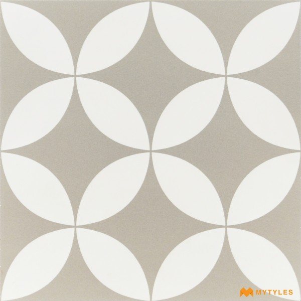 Kitchen-Ceramic Grey Moroccan Floor and Wall Tile Code29182 (300x300mm, Matt)