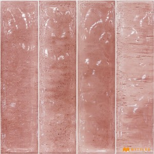 undefined-Ceramic Pink Subway Wall Tile Code31467 (300x300mm, Glossy)