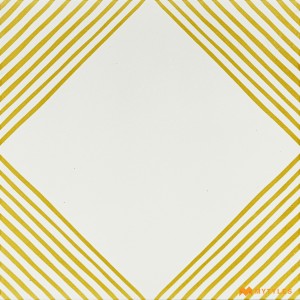 undefined-White and Yellow Moroccan Floor and Wall Tile Code3211 (300x300mm, Matt)