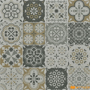 undefined-Kajaria Cream Digital Parking Floor and Wall Tile Code27949 (400x400mm, Matt)