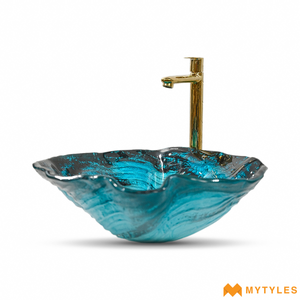 undefined-Ceramic Designer Wash Basin Code18078 (470x470x160mm, Glossy)