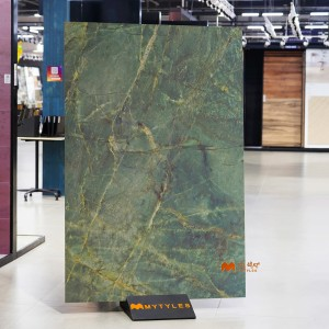 undefined-Vitrified Green Slab Floor and Wall Tile Code37300 (1200x1800mm, Matt)