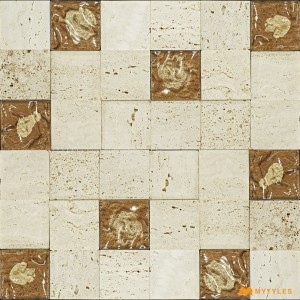 undefined-Ivory Mosaic Marble Wall Tile Code31553 (300x300mm, Marble)