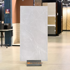 undefined-Vitrified Gray Slab Floor and Wall Tile Code37585 (800x1600mm, Matt)