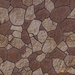 undefined-Vitrified Brown Digital Parking Floor and Wall Tile Code31952 (400x400mm, Matt)