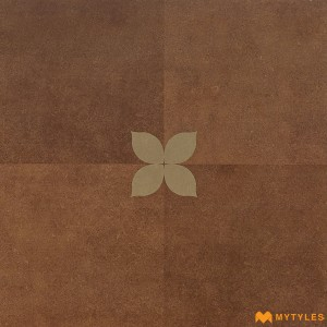 undefined-Vitrified Brown Moroccan Floor and Wall Tile Code28922 (600x600mm, Matt)