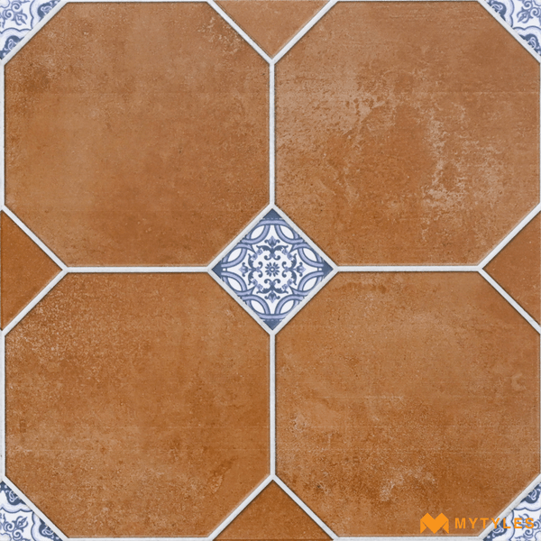 Moroccan Tiles-Ceramic Brown Moroccan Tile Code26561 (300x300mm, Matt)