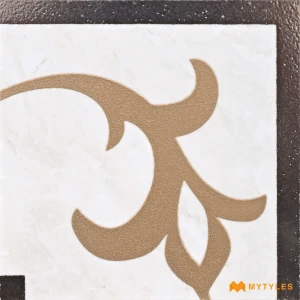 Cream Rolling Vine Corner Tile Code39840 