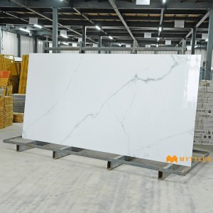 undefined-Vitrified White Slab Floor and Wall Tile Code24766 (1200x2400mm, Glossy)
