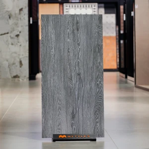 undefined-Vitrified Gray Wooden Floor and Wall Tile Code36996 (600x1200mm, Matt)