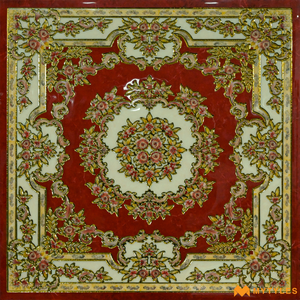 undefined-Vitrified Imported Carpet Rangoli Tile Code21514 (600x600m, Glossy)
