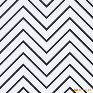 undefined-White and Black Moroccan Floor and Wall Tile Code37967 (600x600mm, Matt)