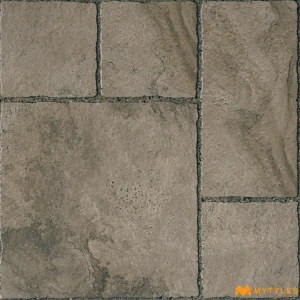 undefined-Chiseled Gray Vitrified Digital Parking Tile Code39120 600x600mm 3Pc 12mm