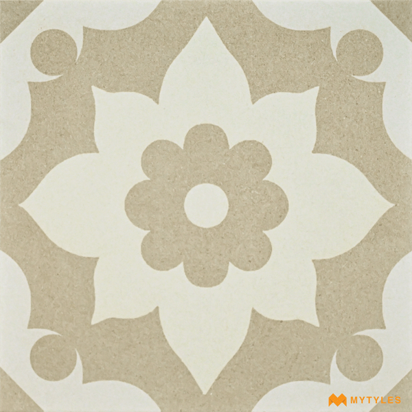 Moroccan Tiles-Ceramic Beige Moroccan Floor and Wall Tile Code27406 (300x300mm, Matt)