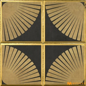 undefined-Ceramic Brown Moroccan Wall Tile Code34500 (300x300mm, Metallic)