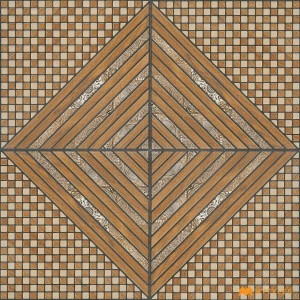 undefined-Vitrified Brown Digital Parking Floor and Wall Code29279 (400x400mm, Matt)