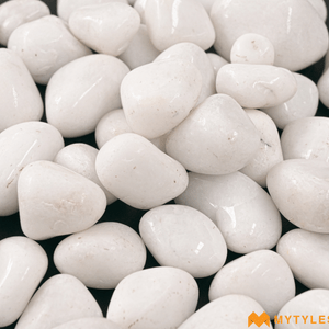 undefined-White Pebble Stone Code-PEB-67-White (1Kg, Glossy)