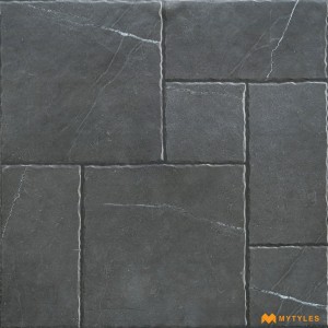 undefined-Vitrified Gray Digital Parking Floor and Wall Tile Code33318 (600x600mm, Matt)
