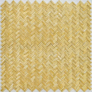 undefined-Imported Gold Mosaic Wall Tile Code34889 (284x296mm, Metallic)