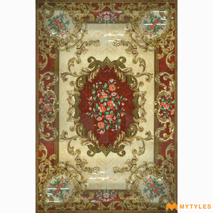 undefined-Carpet Rangoli Vitrified Tiles Code1349 (4x6Feet, Glossy)