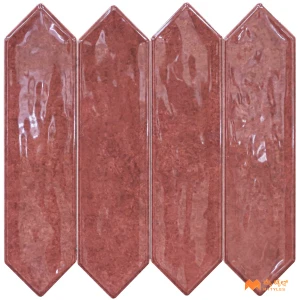 undefined-Brown Picket Subway Wall Tile Code38098 (75x300mm, Glossy)
