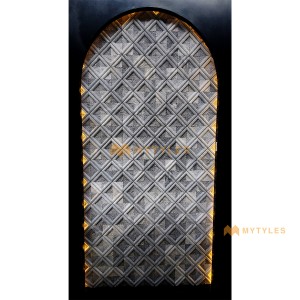 undefined-Natural Gray Marble Square Stone Cladding Code32861 (290x290mm, Stone)