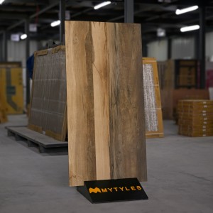 undefined-Vitrified Brown Wooden Floor and Wall Tile Code17565 (600x1200mm, Matt)