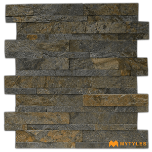 undefined-Natural Stone Wall Cladding Code16447 (150x600mm, Stone)  -  D Green