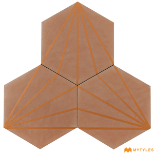 undefined-Vitrified Hexagon Tile19895 (167x182mm, Matt)