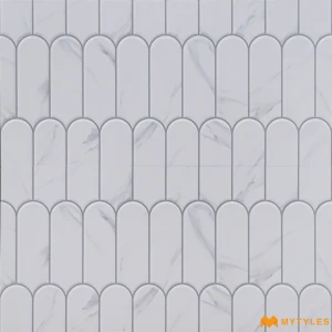 undefined-Arch Marble White Matt Ceramic Wall Tile Code40496 300x600mm 6Pc Pack