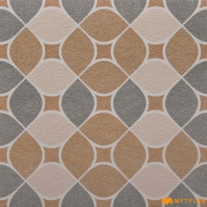 undefined-Vitrified Brown Digital Parking Floor and Wall Tile Code32397 (400x400mm, Matt)