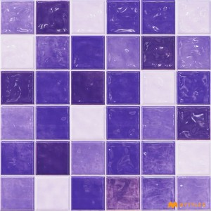 undefined-Ceramic Purple Mosaic Wall Tile Code31432 (300x300mm, Glossy)