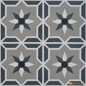 undefined-Vitrified Grey Digital Parking Floor and Wall Tile Code29275 (400x400mm, Matt)