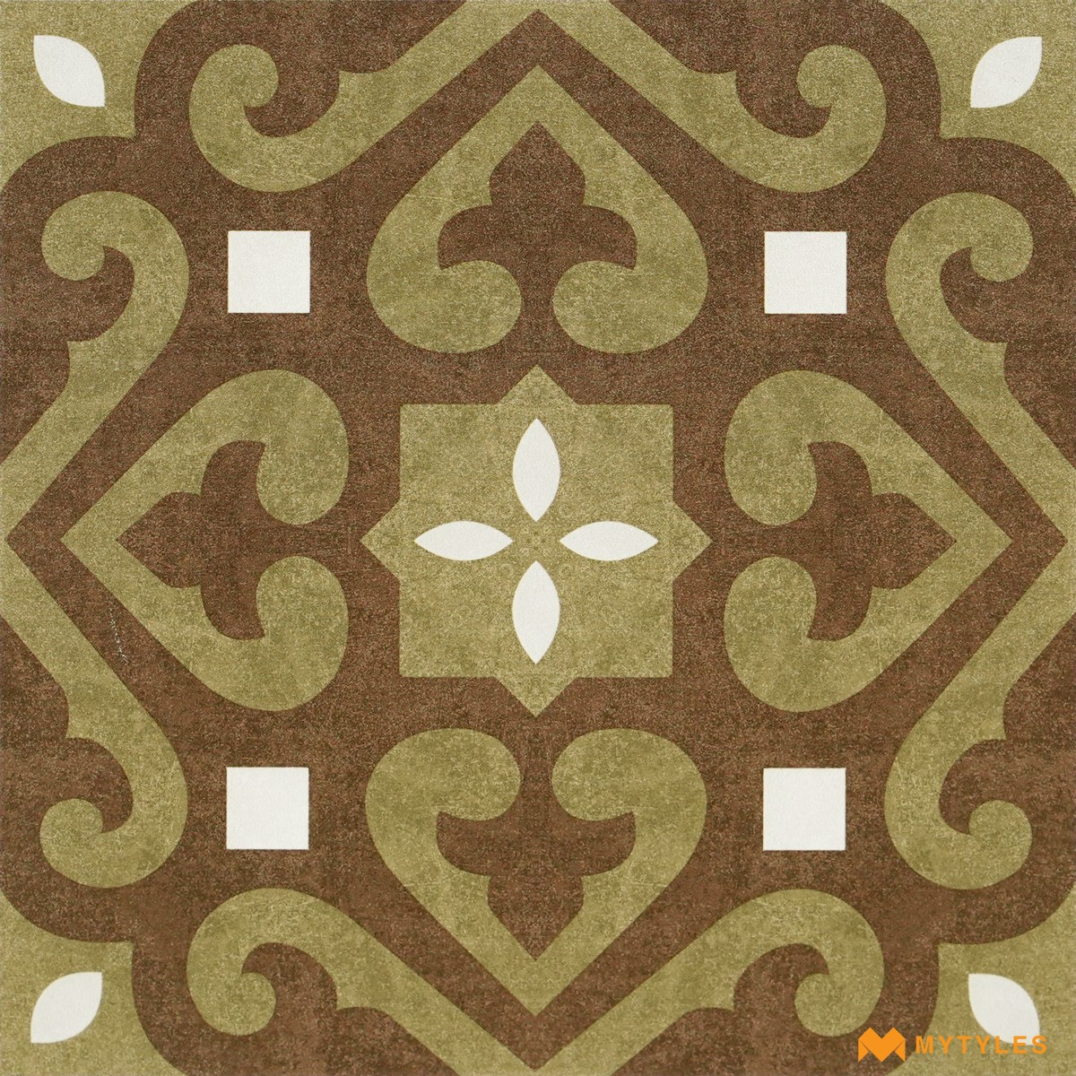 Buy Brown Moroccan Ceramic 300x300 mm Matt Tile