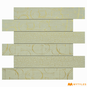 undefined-Vitrified Wooden Plank Tile Code20546 (150x900mm, Metallic)