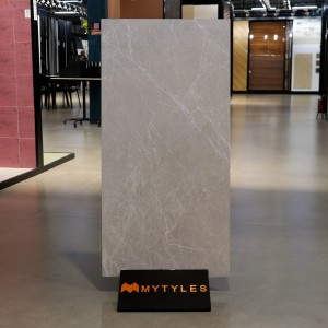undefined-Vitrified Gray Floor and Wall Tile Code37018 (600x1200mm, Matt)
