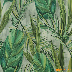 undefined-Ceramic Green Tropical Tile Code28942 (300x300mm, Matt)