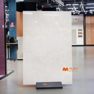 undefined-Vitrified Gray 15mm Slab Floor and Wall Tile Code37101 (1200x1800mm, Glossy)