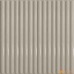 undefined-Imported Gray Fluted Wall Tile Code23627 (107x542mm, Glossy)