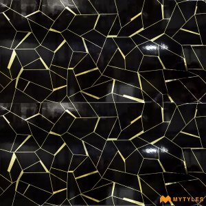 undefined-Ceramic Black Highlighter Wall Tile Code26918 (300x600mm, Hi-Glossy)