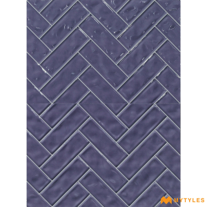 undefined-Ceramic Blue Geometric Wall Tile Code26033D1 (300x450mm, Glossy)