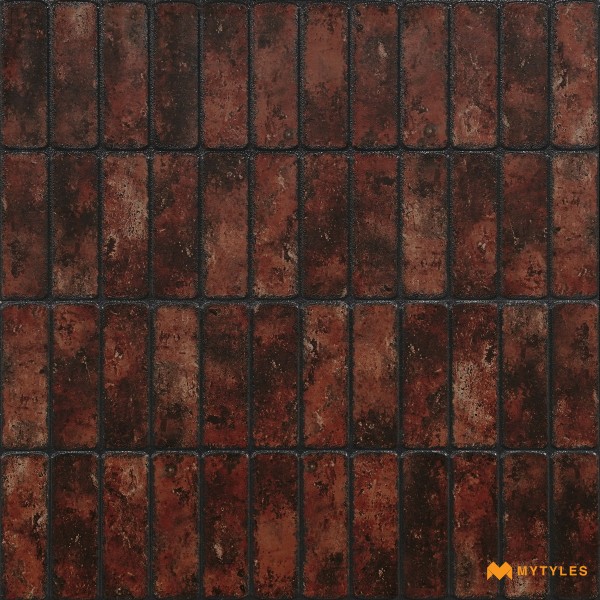 Geometric Tiles-Ceramic Red Brick Wall Tile Code31712 (300x600mm, Matt)