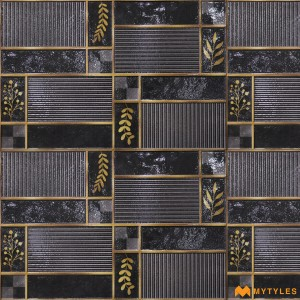 undefined-Ceramic Black Elevation Wall Tile Code34903 (300x450mm, Glossy)